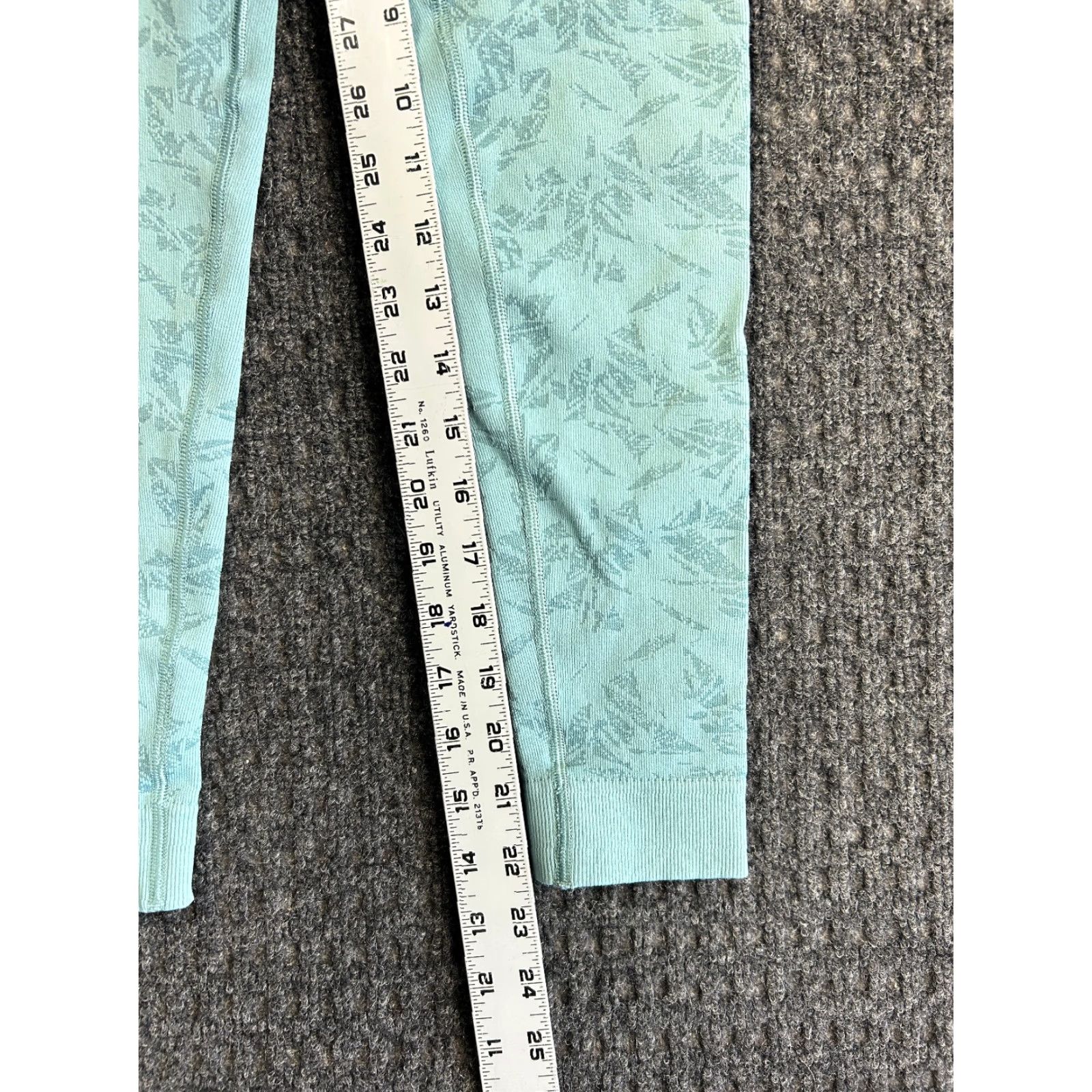 Gymshark GymShark Leggings XS Mint Green Marl Vital Seamless 2.0 Workout Athleisure Womens Size 26" / US 2 / IT 38 - 4 Thumbnail