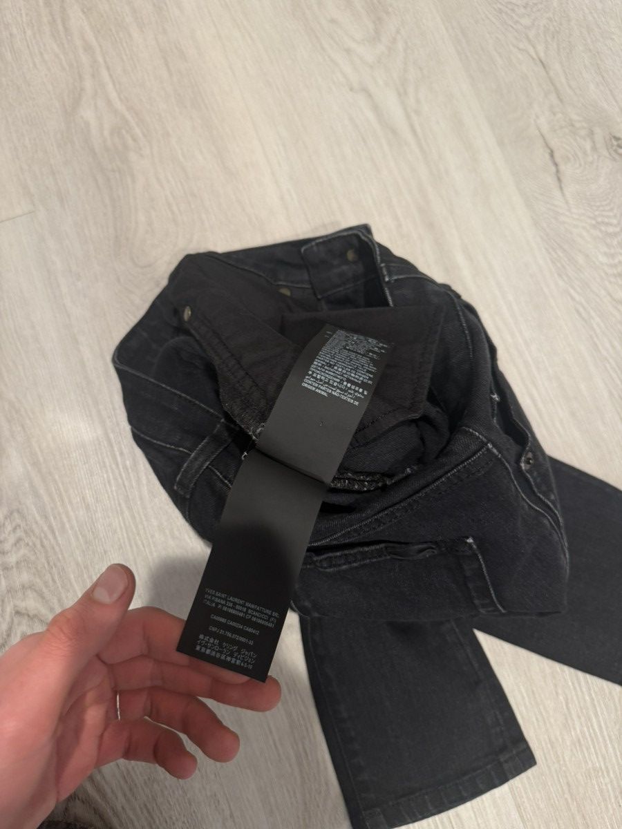 Saint Laurent Paris s/s 2021 black skinny jeans!! Size US 26 / EU 42 - 8 Thumbnail