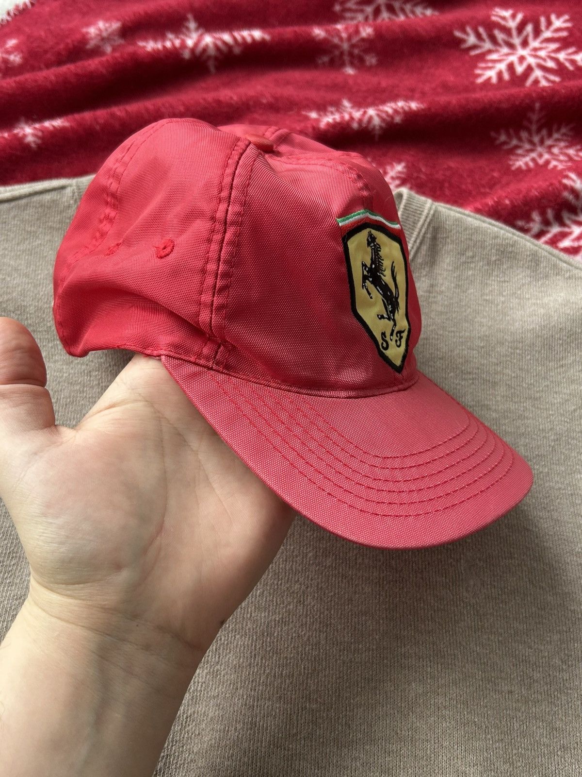 Ferrari Vintage red cap hats formula 1 Ferrari nylon Size ONE SIZE - 15 Thumbnail