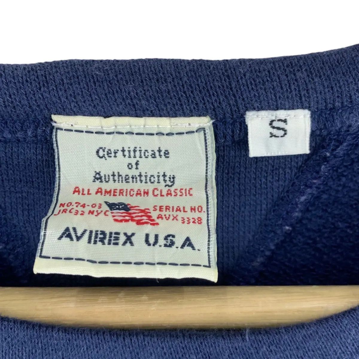 Avirex Vintage 90’ AVIREX US ARMY USAF Air Force Sweatshirt Size US S / EU 44-46 / 1 - 6 Thumbnail