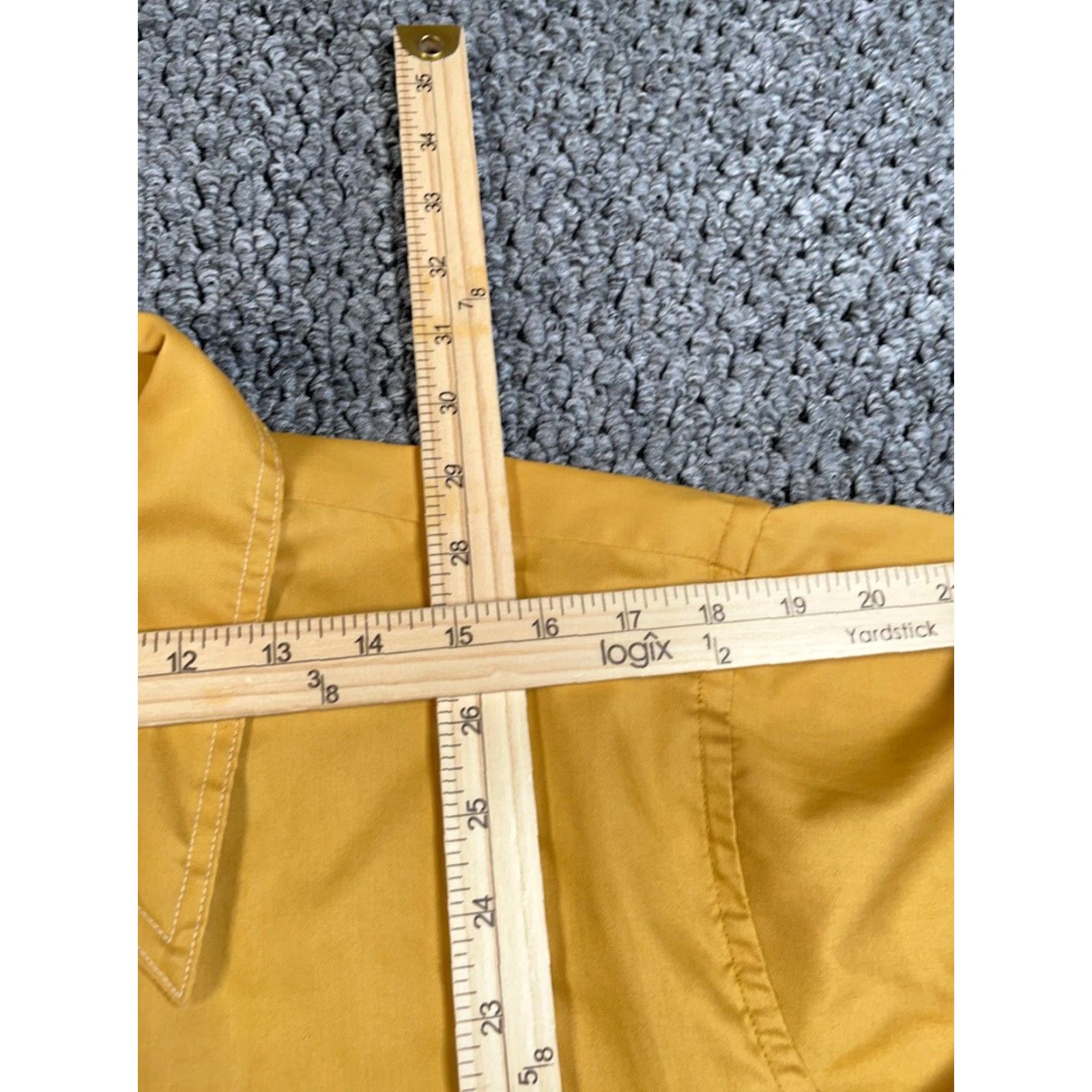 Arrow VTG Arrow Lightweight Shirt Dark Yellow 70s 80s Retro Mod Dad Style Large Men Button-Up Collared Long Sleeve Casual Vintage Yes Size US L / EU 52-54 / 3 - 7 Thumbnail