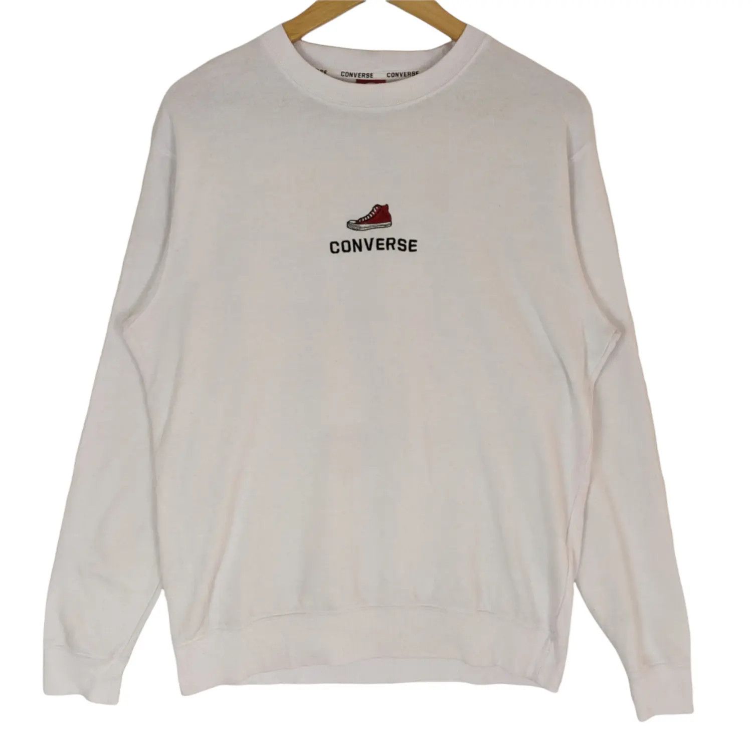 Converse CONVERSE All Star Shoes Jumper Sweatshirt Size US M / EU 48-50 / 2 - 2 Thumbnail