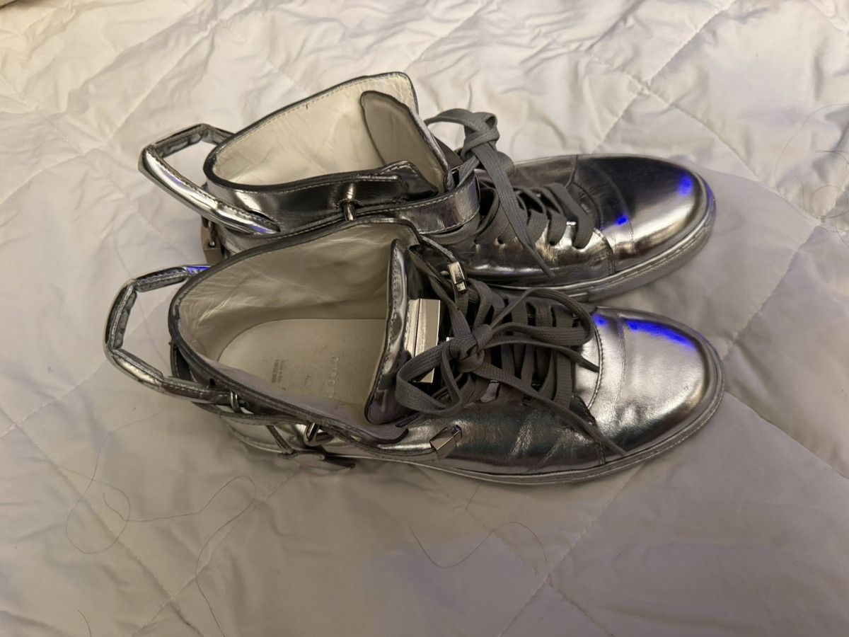 Buscemi BUSCEMI Silver metallic Lock High-Top Sneakers Size 9 US Size US 9 / EU 42 - 9 Thumbnail