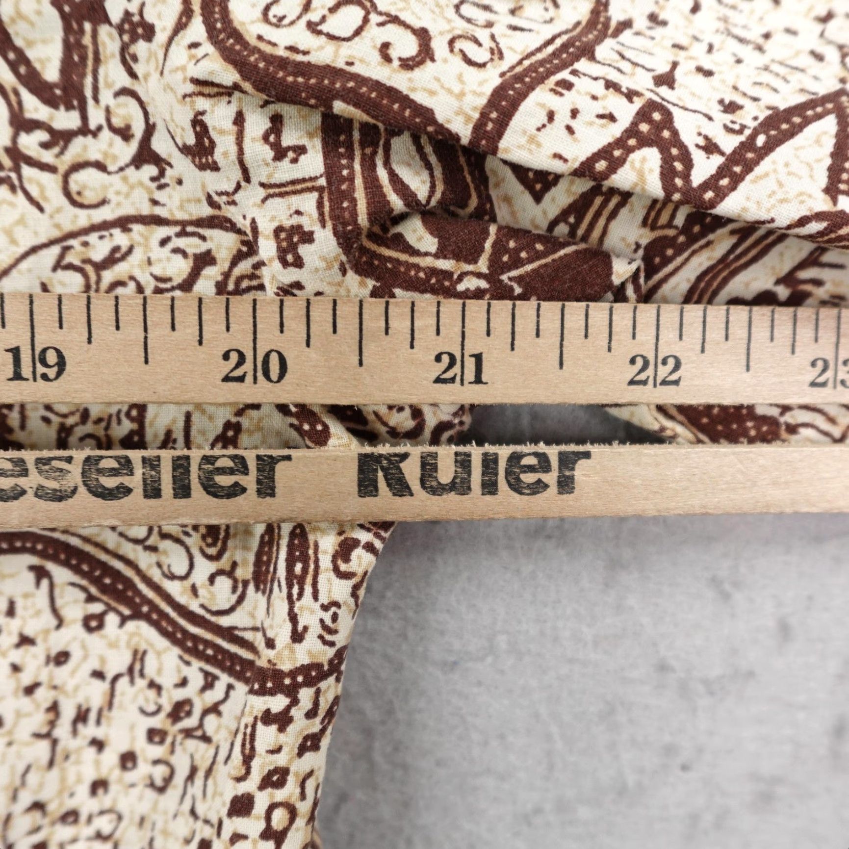 Jantzen VINTAGE Jantzen Shirt Mens M Brown Hawaiian Aloha Camp Dagger Collar 70s Button-Up Short Sleeve Floral Tropical Pockets 70s Mens Brown Shirt Size US M / EU 48-50 / 2 - 7 Thumbnail