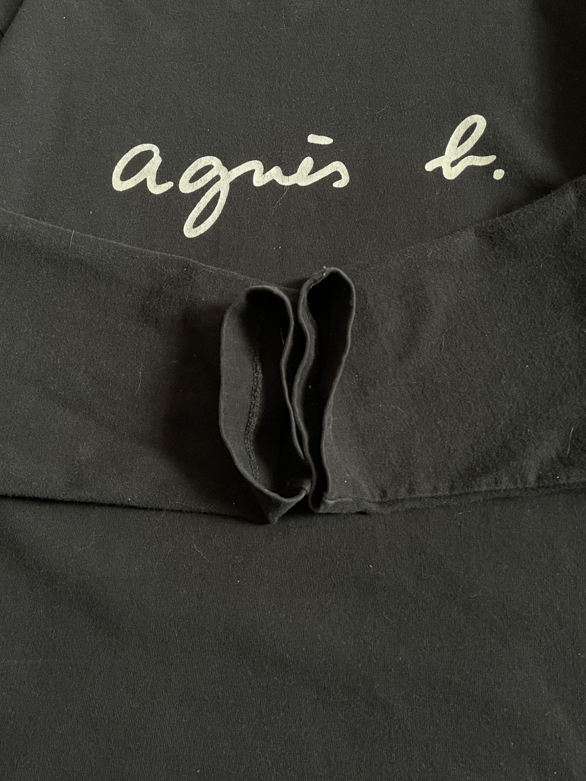 agnes b. Agnes B. Spell Out Long Sleeve Tee Size US M / EU 48-50 / 2 - 6 Thumbnail
