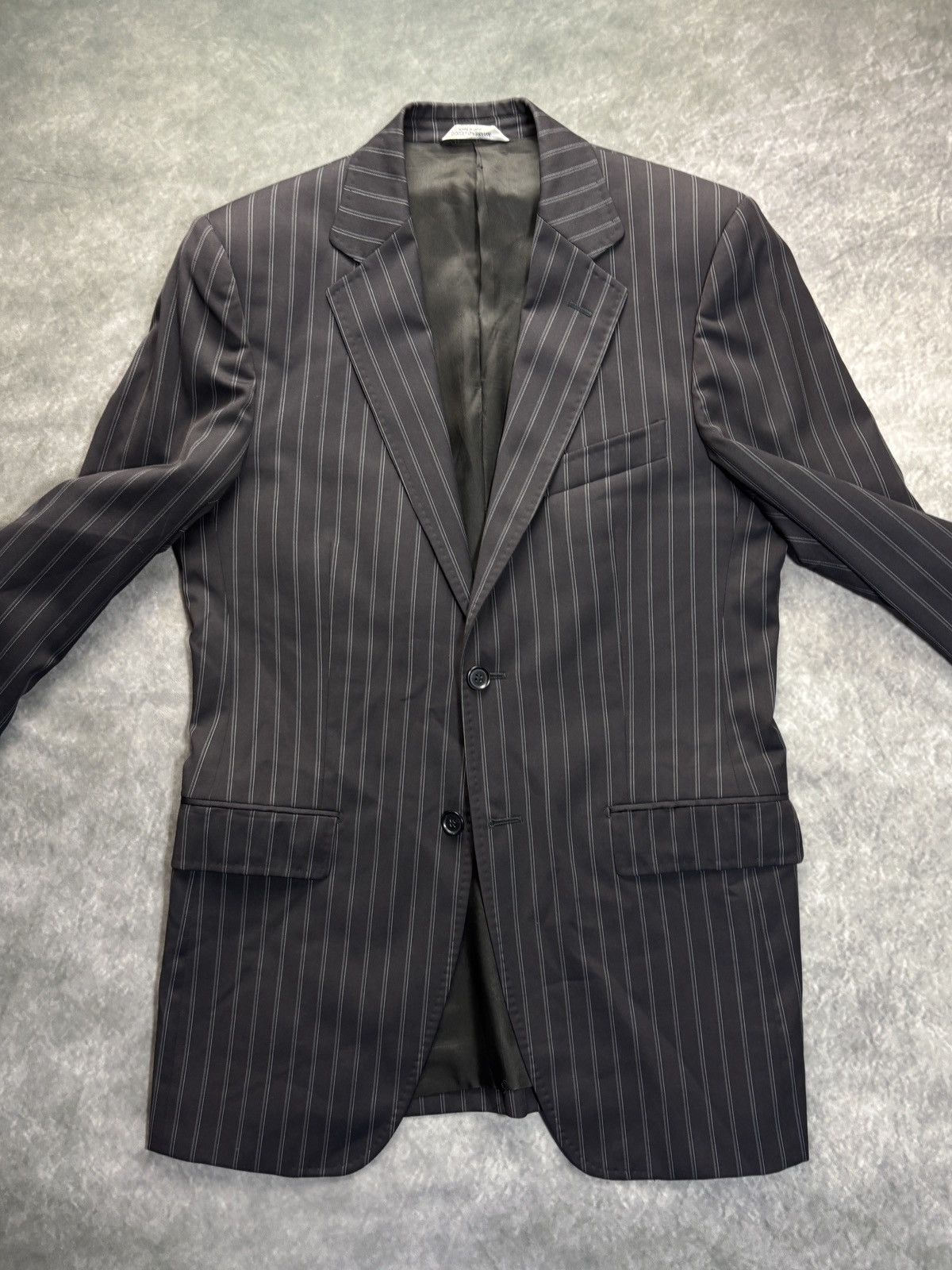 Dolce & Gabbana Dolce & Gabbana Suit Jacket Striped Wool Blazer Size 38R - 3 Thumbnail