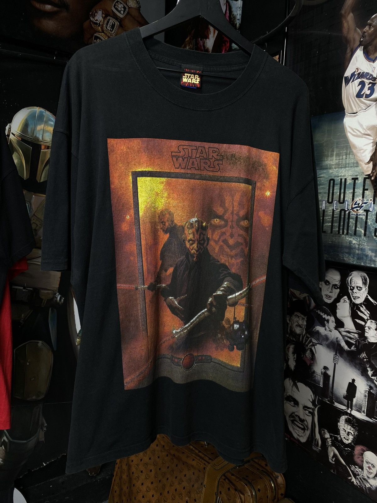 Vintage Vintage 90’s Darth Maul T-Shirt Vtg Star Wars Movie XLarge Size US XL / EU 56 / 4 - 1 Thumbnail