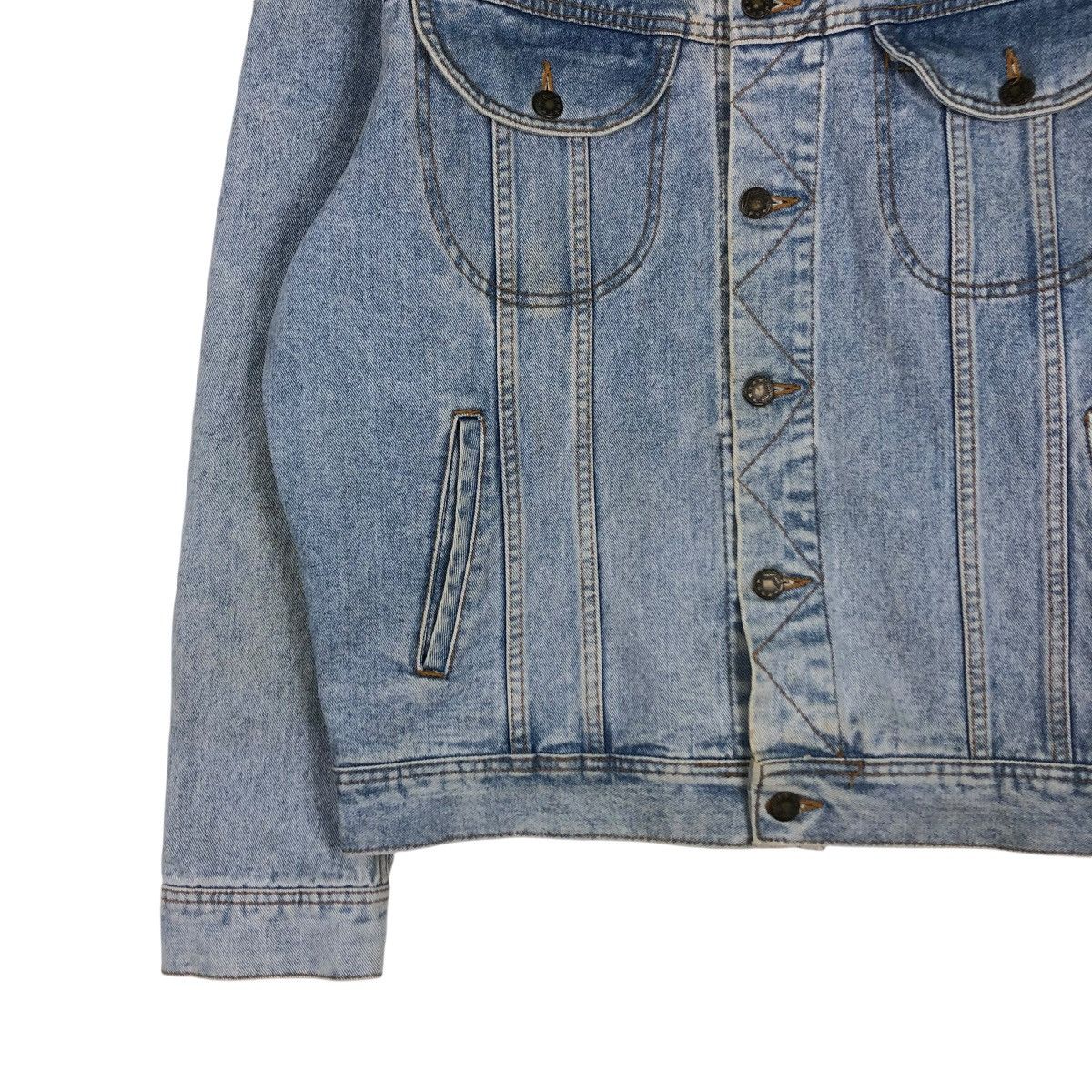 Japanese Brand 🔥VINTAGE DENIM TRUCKER JACKET HARD ROCK CAFE BIG LOGO Size US XL / EU 56 / 4 - 6 Thumbnail