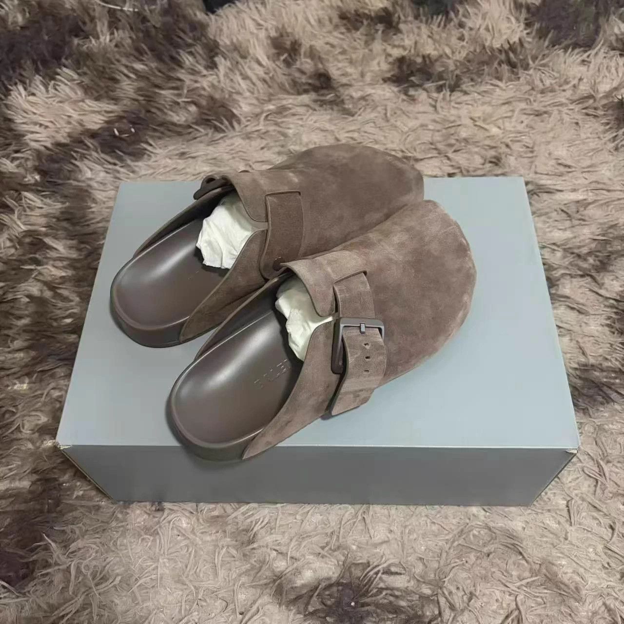 Balenciaga Balenciaga 24ss Sunday Suede 5-toe Birkenstock 44 Size US 11 / EU 44 - 2 Thumbnail