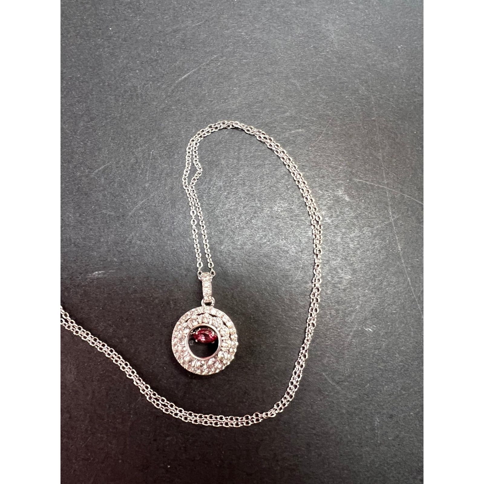 Other Pink tourmalinetopaz pendant necklace in platinum over 925 Size ONE SIZE - 7 Thumbnail