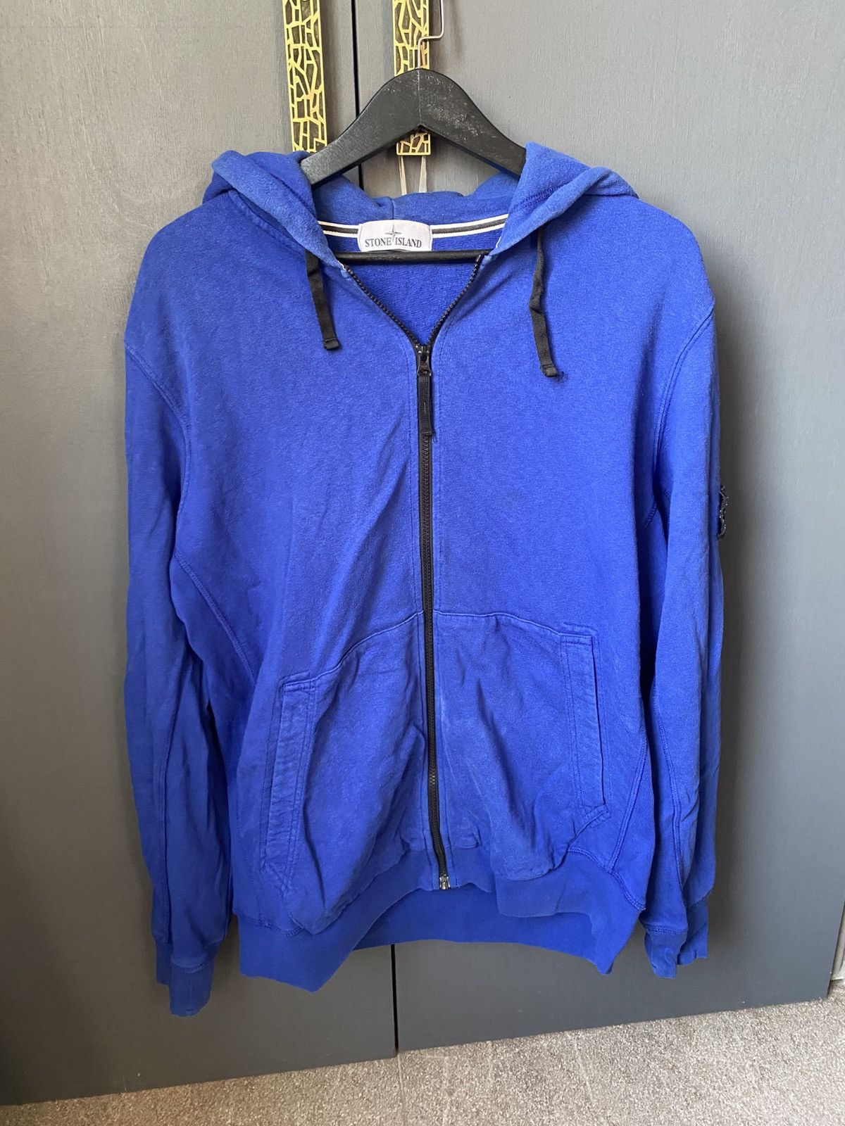 Stone Island Stone Island Royal Blue Zip Hoodie SS16 - Rare Size 3XL Size US XL / EU 56 / 4 - 1 Thumbnail