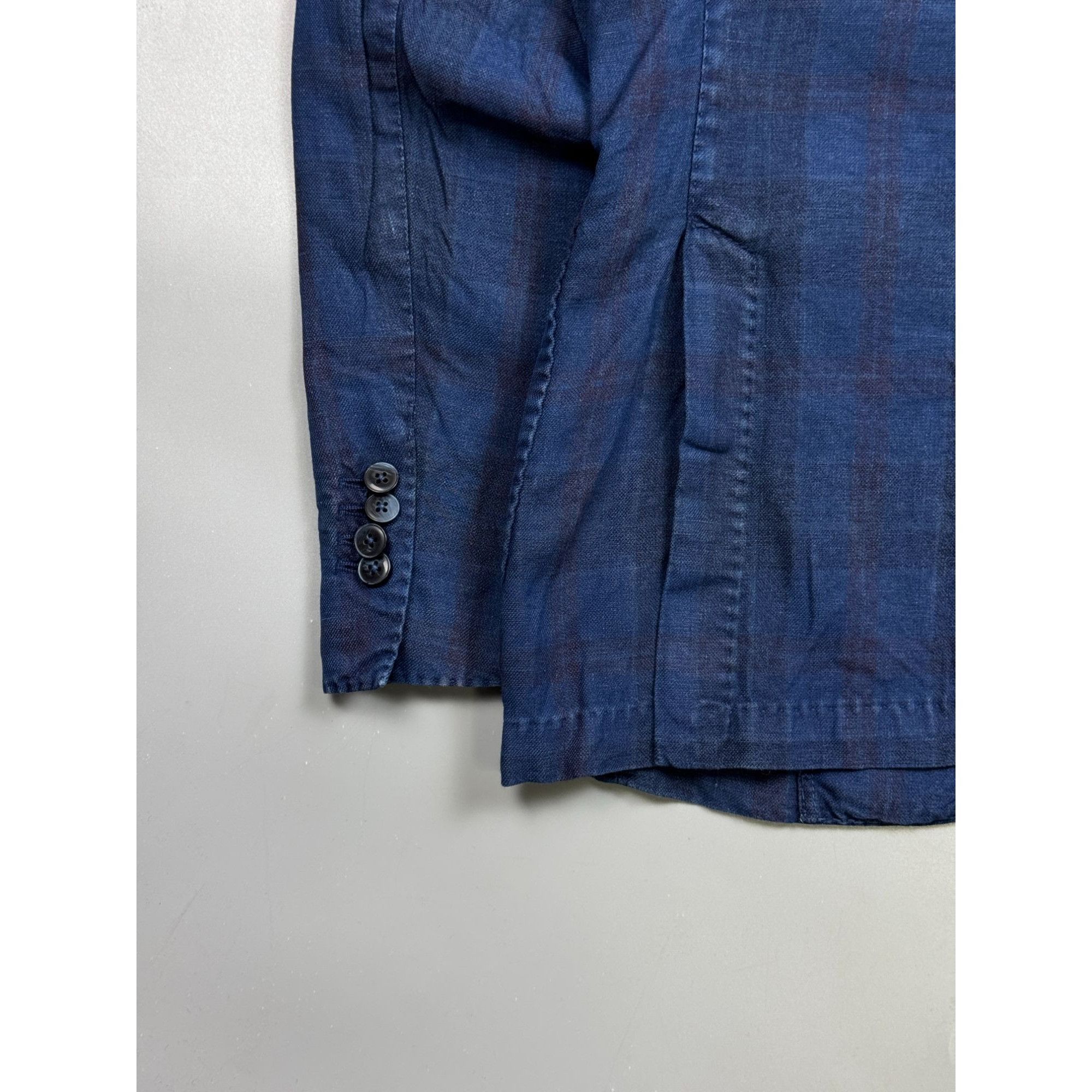 L.B.M. 1911 L.B.M. 1911 Linen Cotton Summer Two Button Blazer (Y1262) Size 38R - 9 Thumbnail