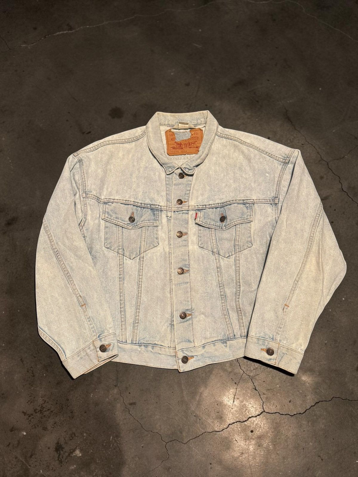 Levi's Vintage Levi's Distressed Thrashed Jacket Size US L / EU 52-54 / 3 - 1 Thumbnail
