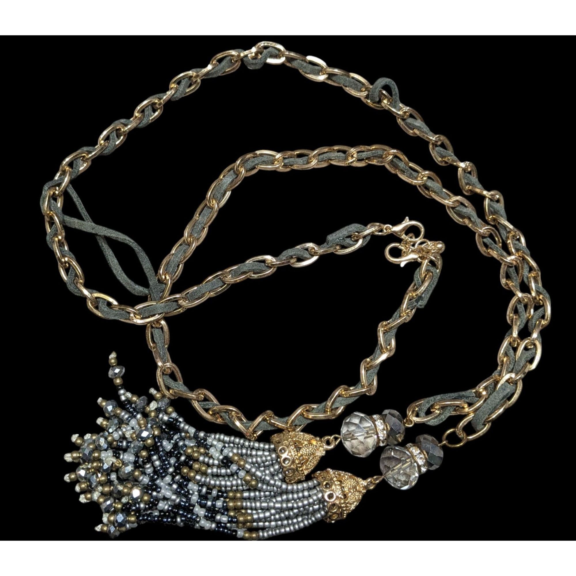 Other Decorative Tassel Pendant Necklace With Gold-Tone Chain & Be Size ONE SIZE - 1 Thumbnail