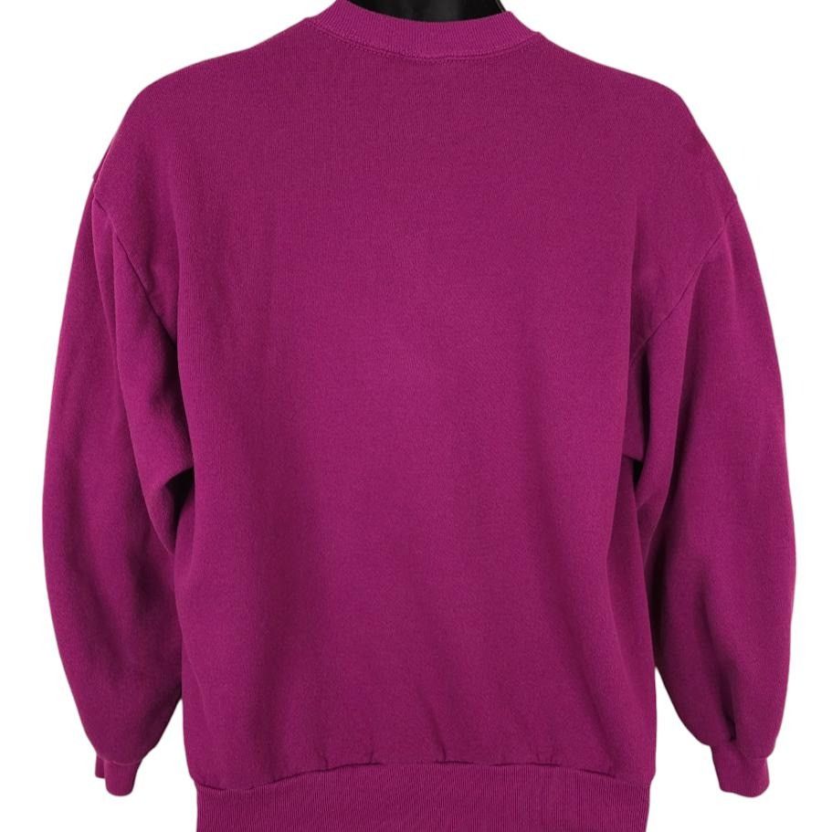Vintage Vintage Flower Sweatshirt Mens Size Medium Purple 90s Roses Size US M / EU 48-50 / 2 - 3 Thumbnail