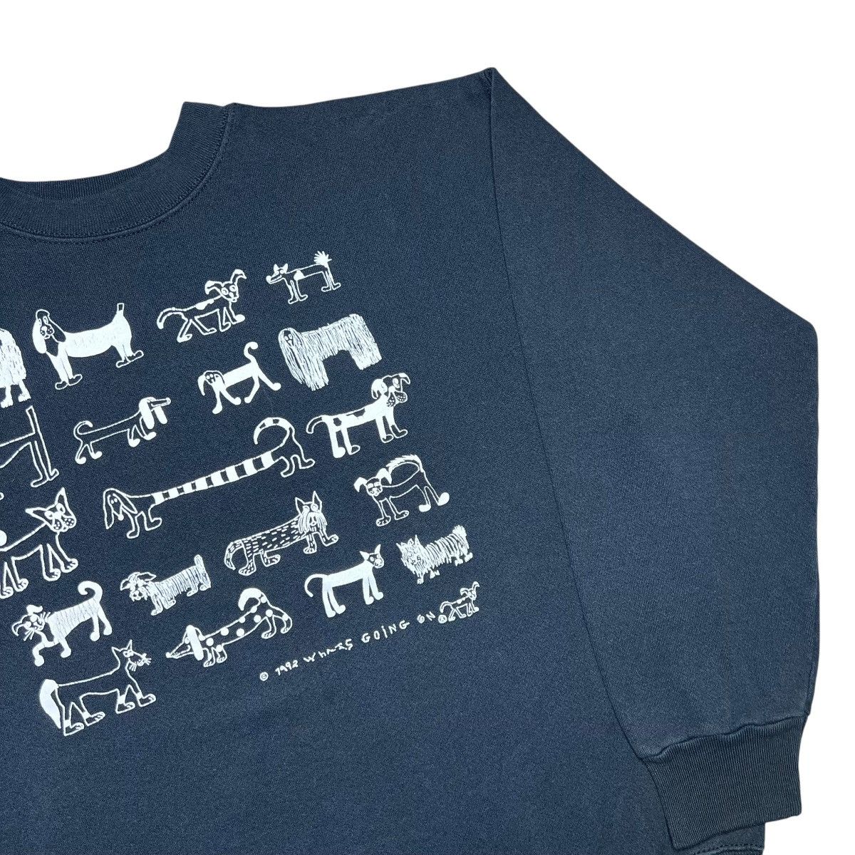 Other Vintage 1992 Different Dog Breeds What’s Going On Sweatshirt Size US L / EU 52-54 / 3 - 16 Thumbnail