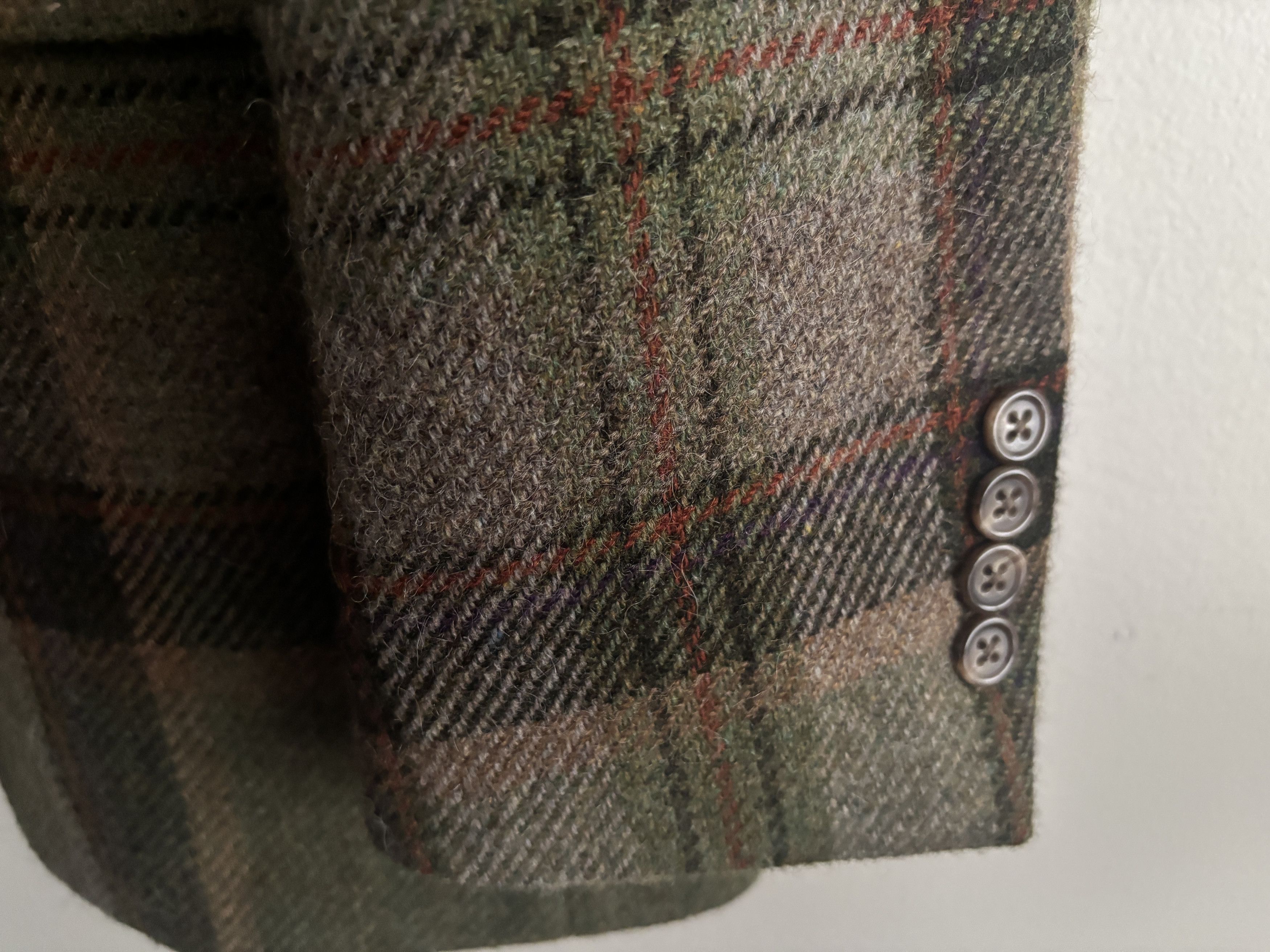 Polo Ralph Lauren $998 Blanket Plaid Wool Alpaca Tweed Sport Coat Mi Italy Size 44L - 4 Thumbnail