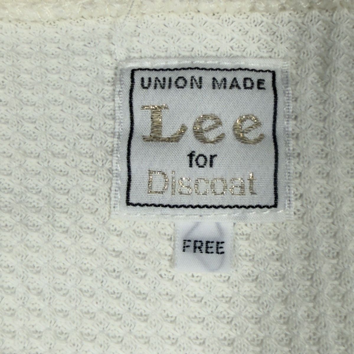 Lee Lee x Discoat Japan Waffle Knit Boxy Tee Women FREE 22x24 Size ONE SIZE - 3 Thumbnail
