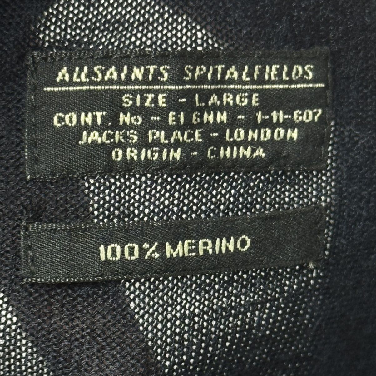 Allsaints AllSaints Spitalfields Merino Wool Sweater Military Size US L / EU 52-54 / 3 - 7 Thumbnail