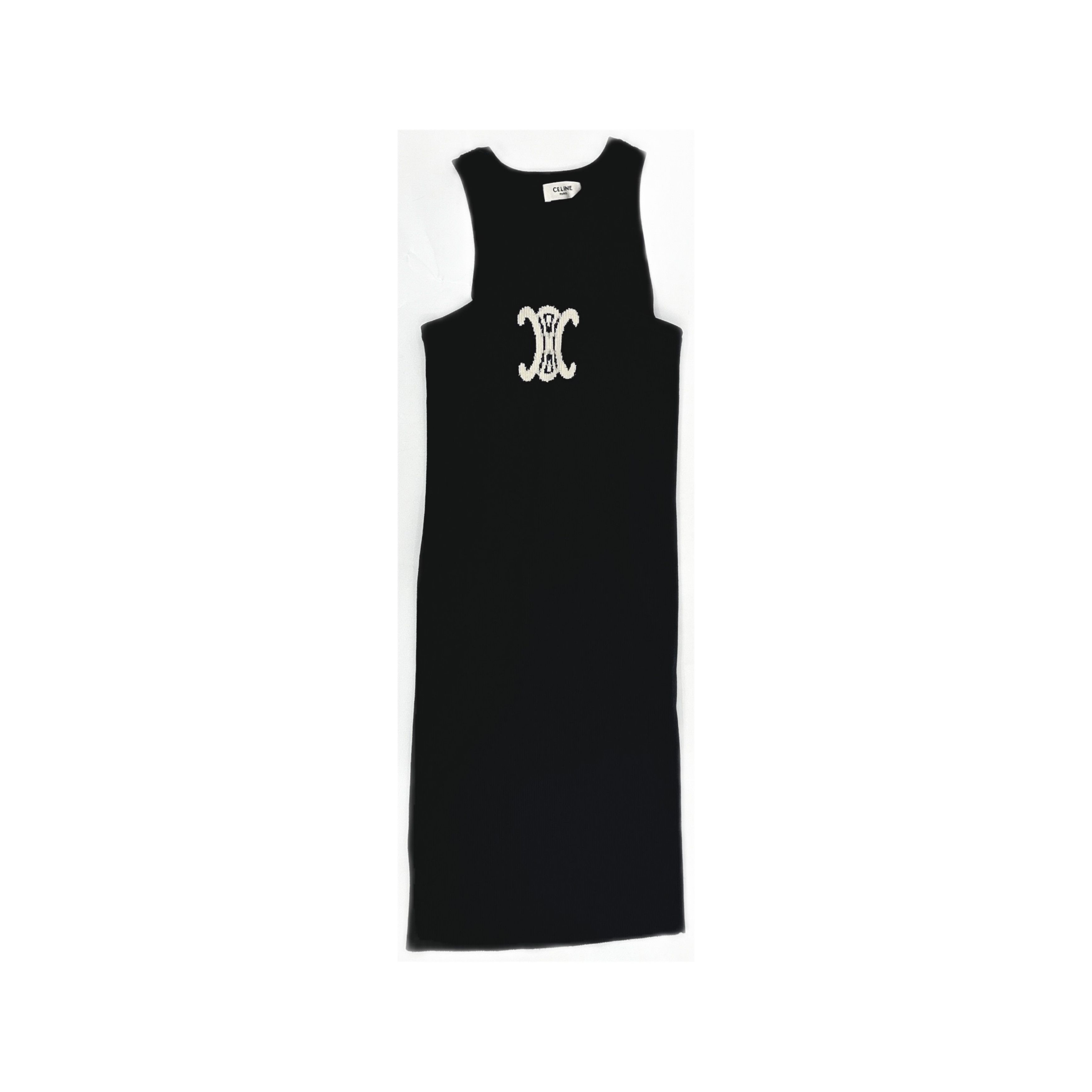Celine CELINE Triomphe Logo Sleeveless Dress Size M Size M / US 6-8 / IT 42-44 - 1 Thumbnail