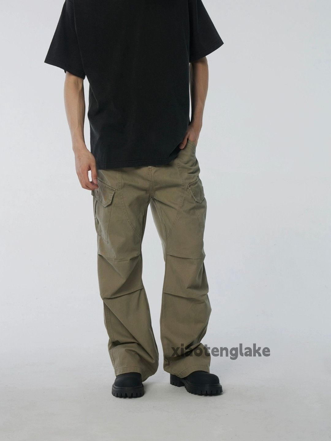 Designer × Japanese Brand × Vintage washed faded cleanfit utility patchwork military cargo pants Size US 28 / EU 44 - 1 Thumbnail