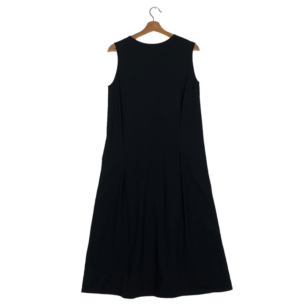 Yohji Yamamoto 🔥RICH BLACK LONG BLOUSE SLEEVELESS Y’S YOHJI YAMAMOTO Size M / US 6-8 / IT 42-44 - 8 Thumbnail