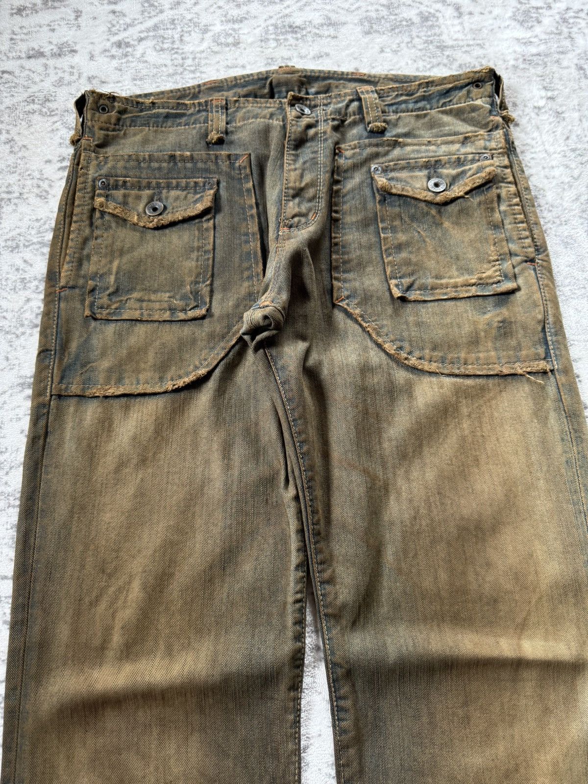 Edwin Edwin XV OG Bush Pocket Mud Wash Work Wear Style Jeans Size US 34 / EU 50 - 3 Thumbnail