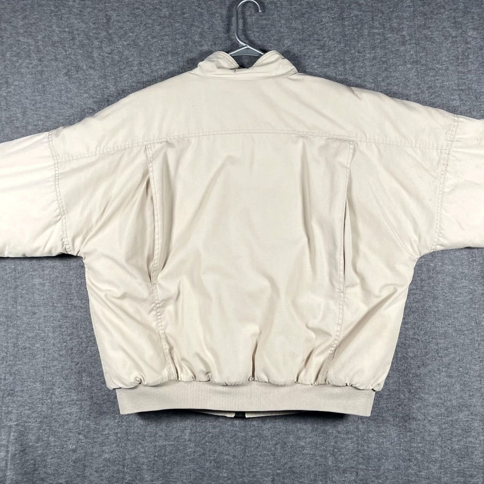 Vintage VINTAGE K-Products Canopy Jacket Mens XL Beige Insulated Bomber Jacket USA 90s Mens XL Beige Bomber Jacket Size US XL / EU 56 / 4 - 4 Thumbnail