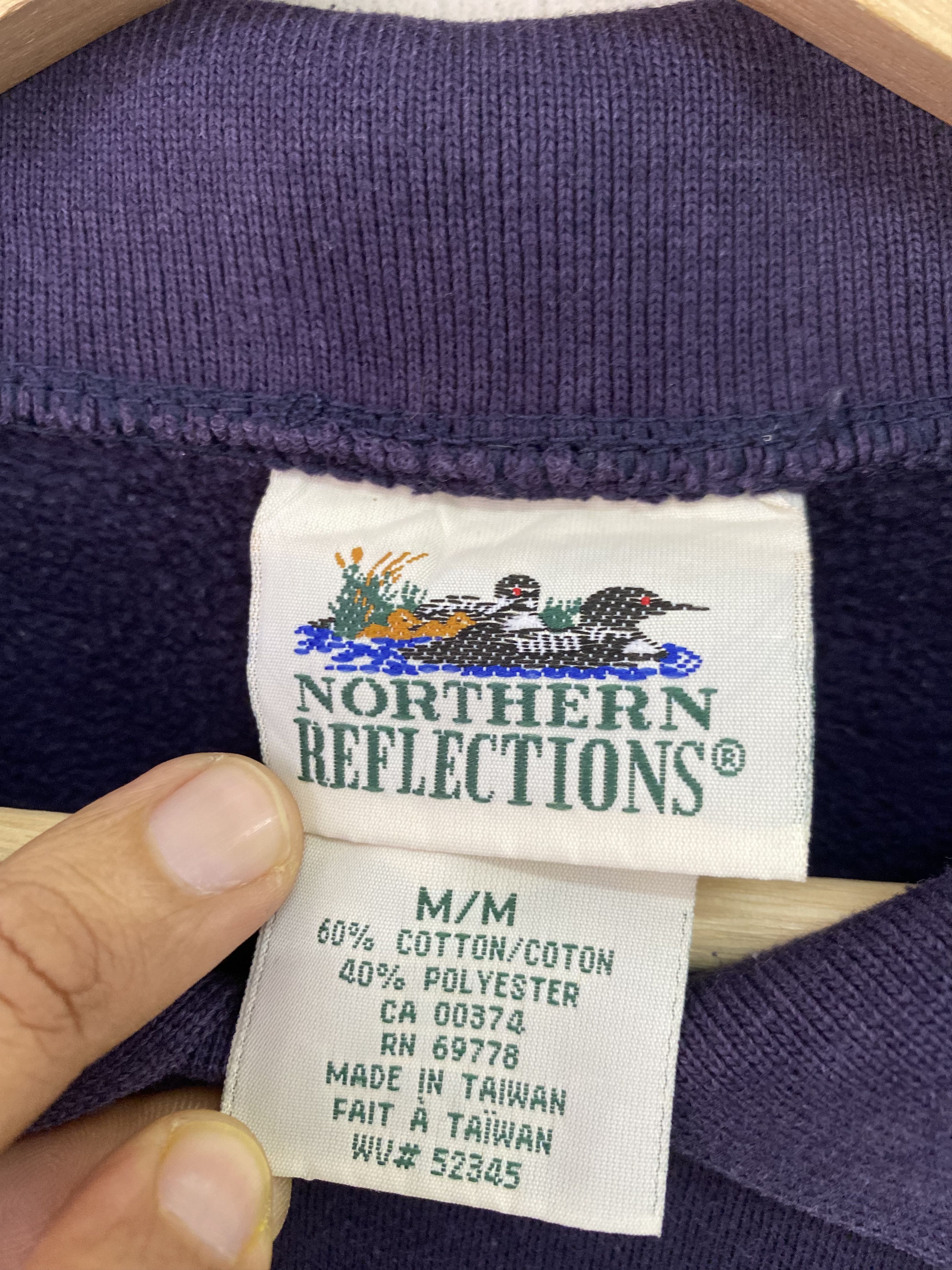 Northern Reflections × Vintage Vintage NORTHERN REFLECTION Collared Sweatshirt Large Size US L / EU 52-54 / 3 - 10 Thumbnail