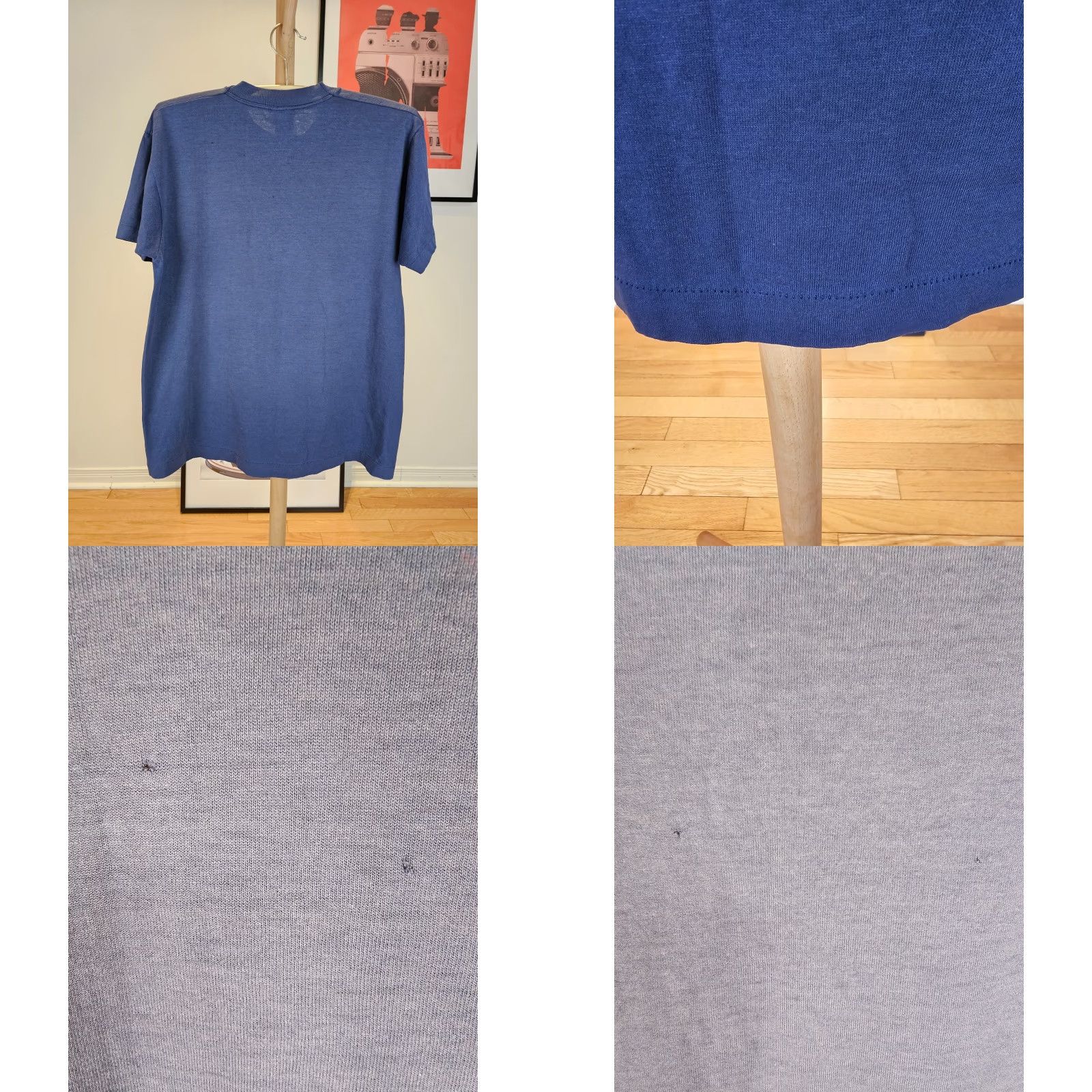 Fruit Of The Loom VINTAGE BULLDOGS SPORT BAR PROMO T-SHIRT Navy L Men Short Sleeve Crew Neck Cotton Fruit of the Loom SZ L Size US L / EU 52-54 / 3 - 8 Thumbnail