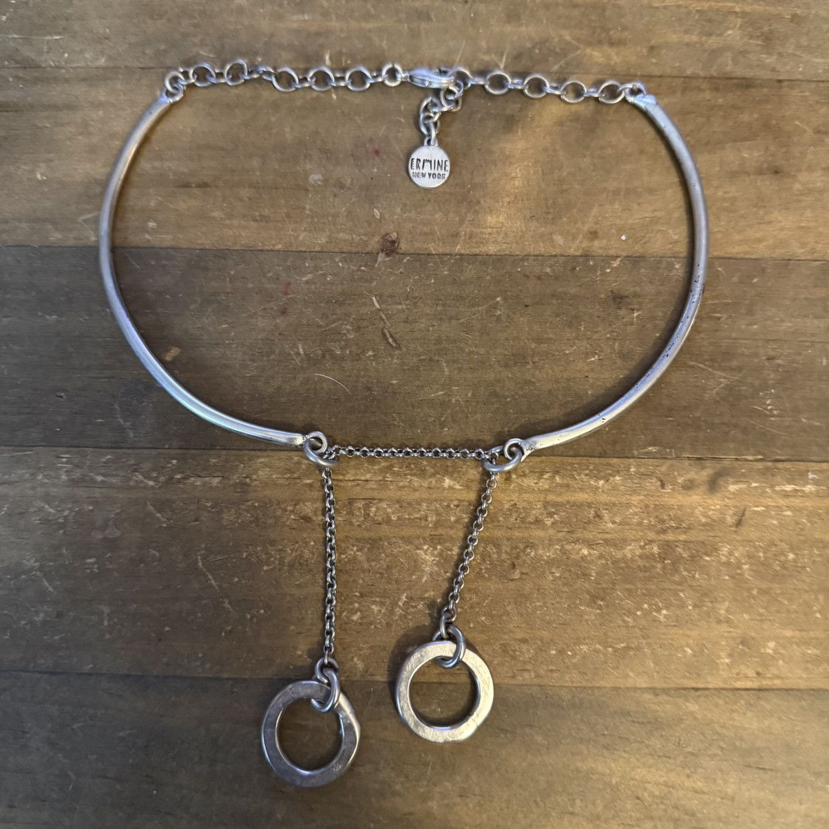 Other Ermine New York silver tone pendulum collar necklace Size ONE SIZE - 2 Thumbnail