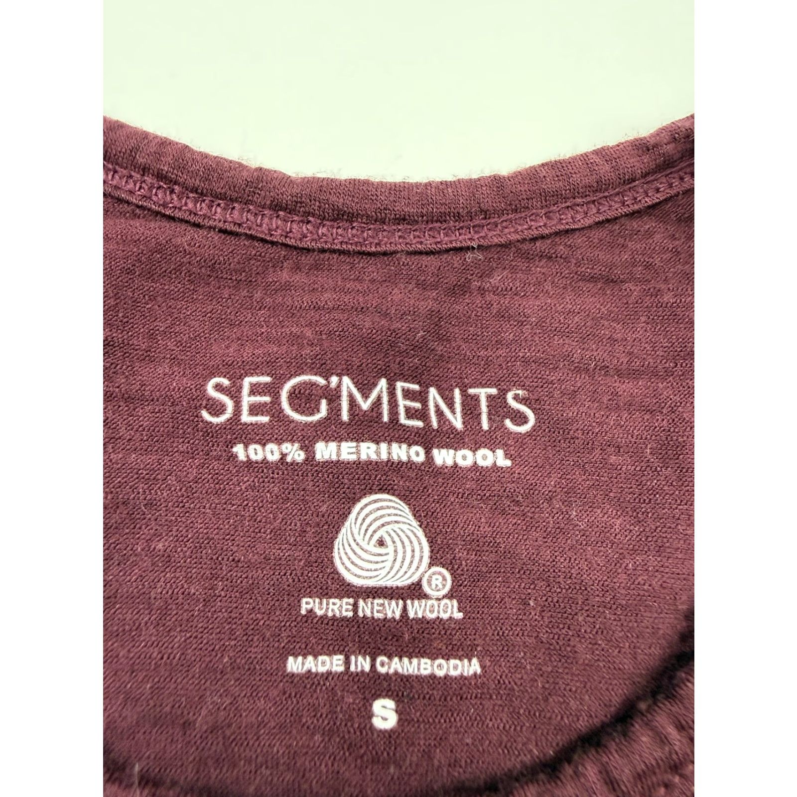 Vintage SEG'MENTS Shirt Womens Small Purple Merino Wool Crew Neck Long Sleeve Top Basic Size S / US 4 / IT 40 - 4 Thumbnail