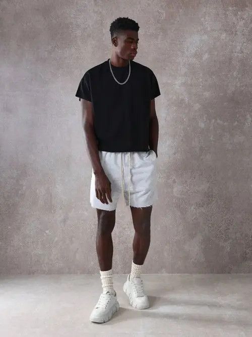 Jean Ripped Edge Raw Y2k Shorts drill Size US 34 / EU 50 - 2 Thumbnail