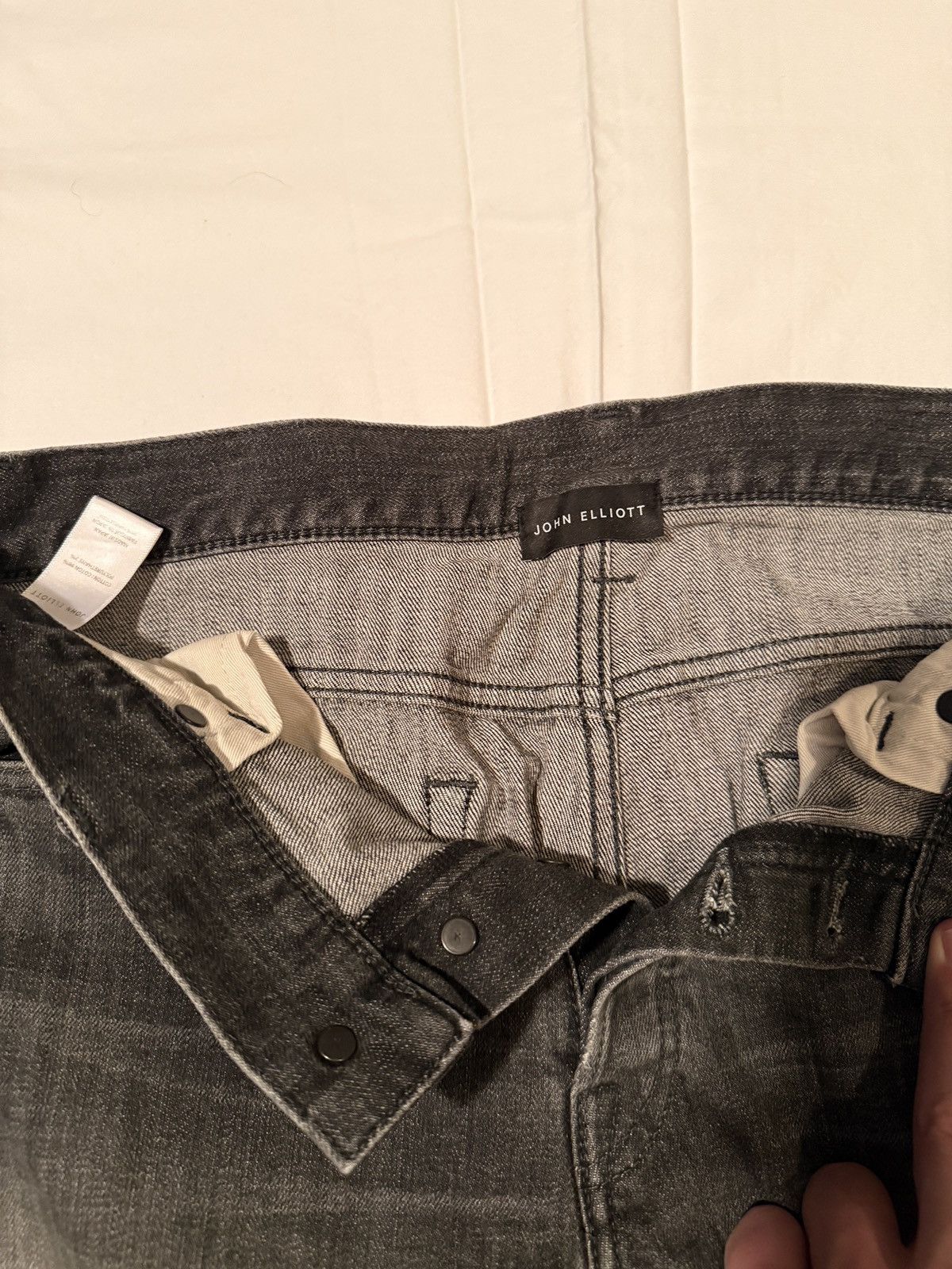 John Elliott Washed Black Cast 2 Denim Size US 30 / EU 46 - 3 Thumbnail