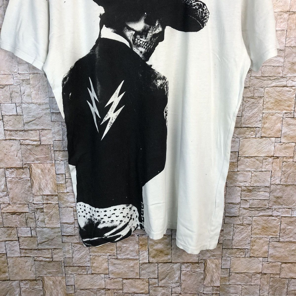Beams Plus Bobby Doo Beans cowboy skull White Short T-Shirt #A412 Size US L / EU 52-54 / 3 - 3 Thumbnail