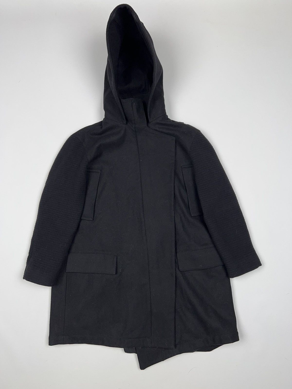 Allsaints Allsaints Odetta Parka Oversized Wool Asymmetrical Coat Size S / US 4 / IT 40 - 4 Thumbnail