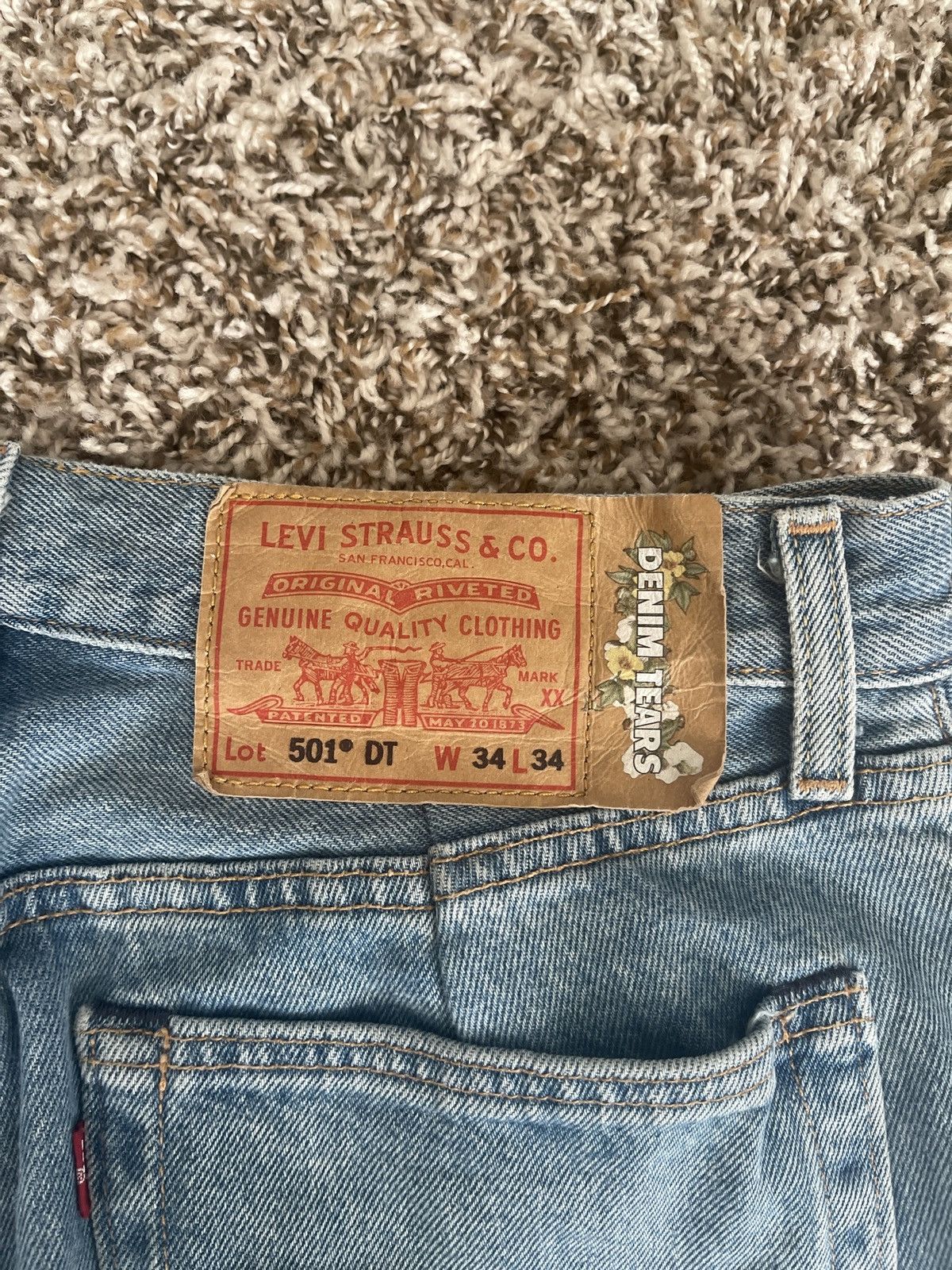 DENIM TEARS × Levi's Denim Tears x Levi’s Cotton Wreath Jeans Size US 34 / EU 50 - 7 Thumbnail