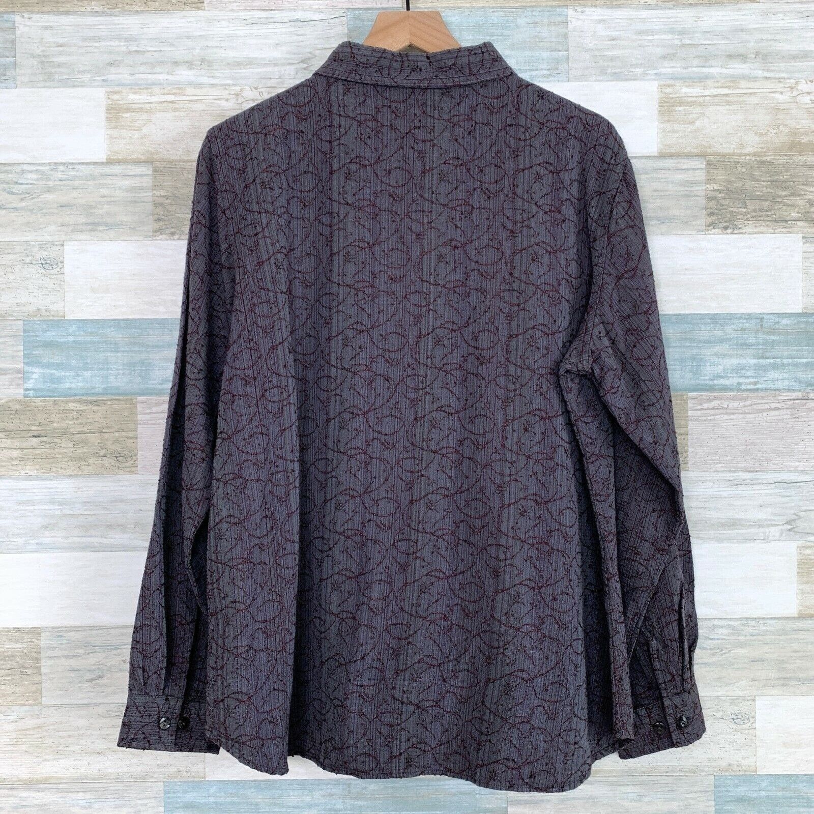 The Territory Ahead The Territory Ahead Vintage Jacquard Shirt Gray Mens XL Size US XL / EU 56 / 4 - 4 Thumbnail