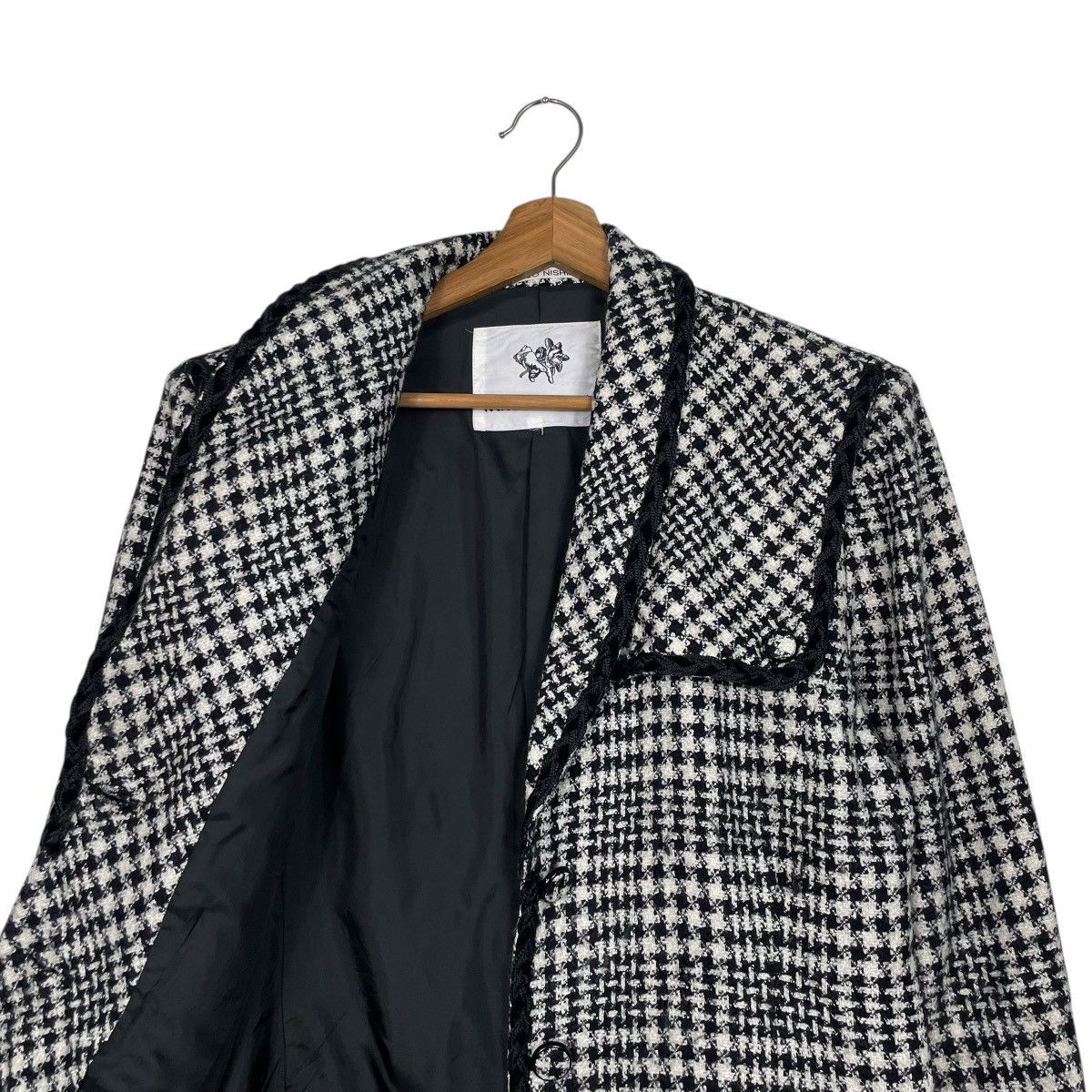 Japanese Brand Takeo Nishida Houndstooth Women Jacket Size M / US 6-8 / IT 42-44 - 10 Thumbnail