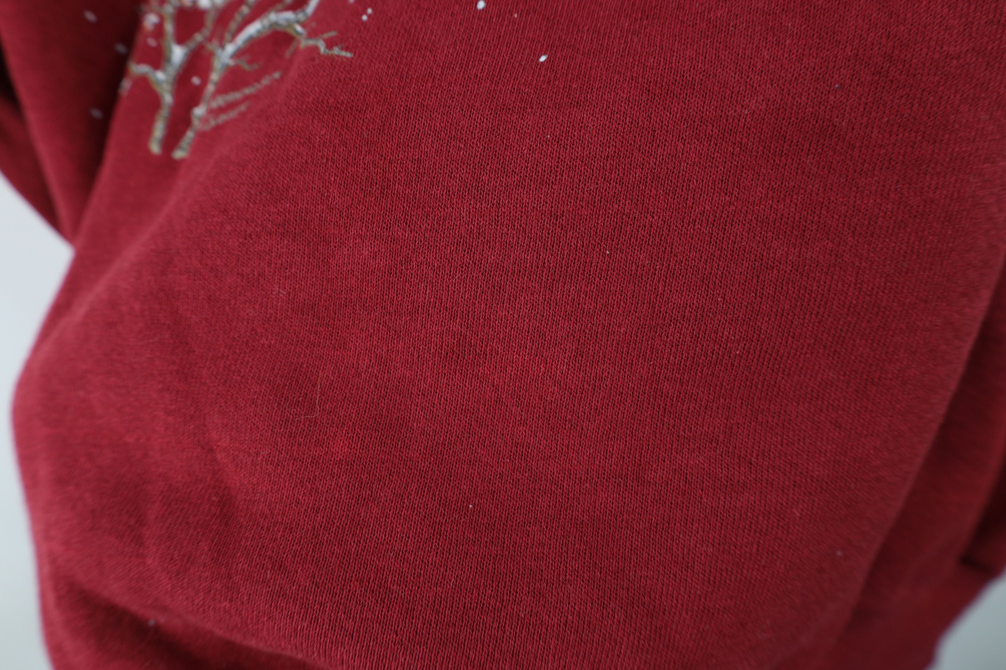 Vintage Vintage 90s Streetwear Nature Snow Birds Sweatshirt USA Size XL / US 12-14 / IT 48-50 - 10 Thumbnail