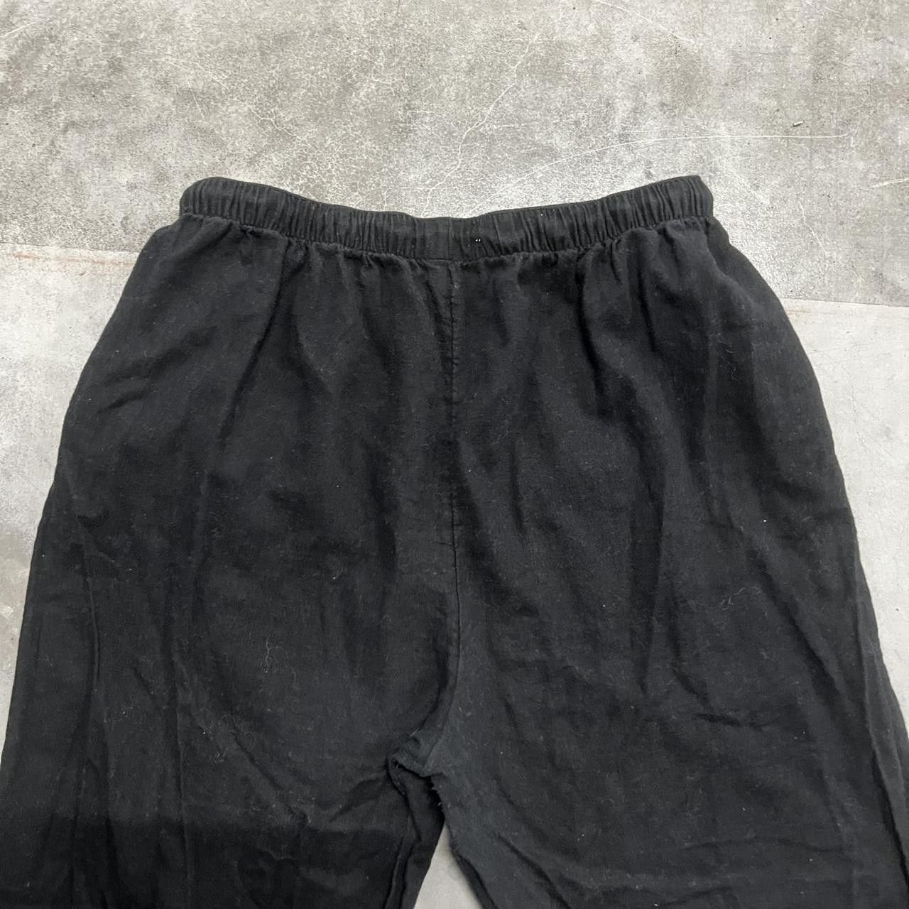 Abercrombie & Fitch Crazy Vintage Y2K/2000s Baggy Abercrombie and Fitch Wideleg Black Sweatpants! Size US 32 / EU 48 - 6 Thumbnail