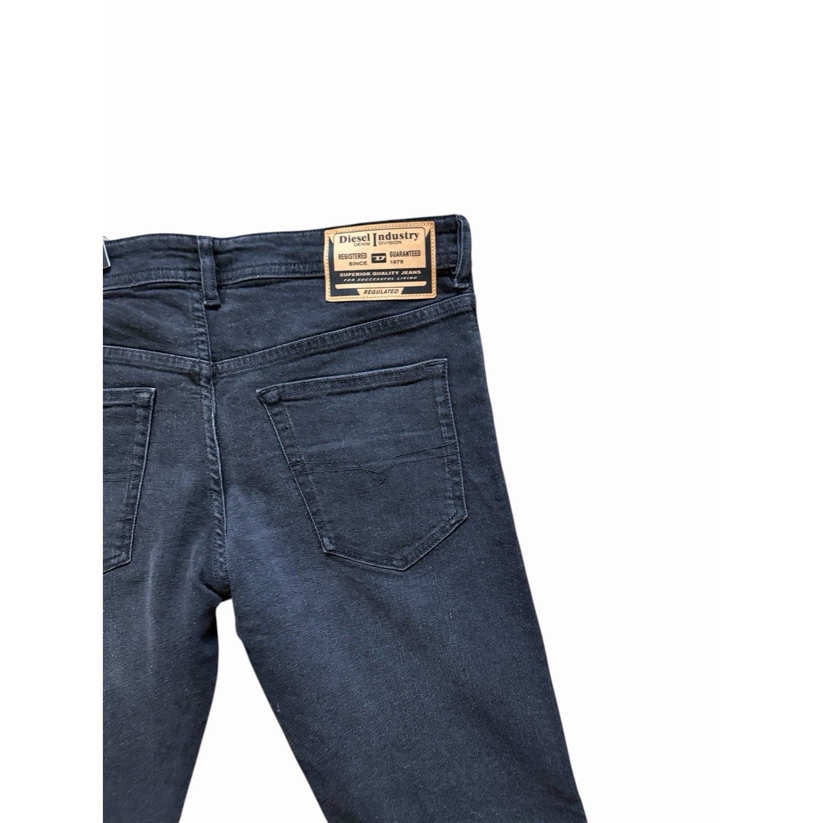 Diesel Diesel Mens Buster Tapered Jeans RE063 Black $250 Size 30/32 Size US 30 / EU 46 - 6 Thumbnail