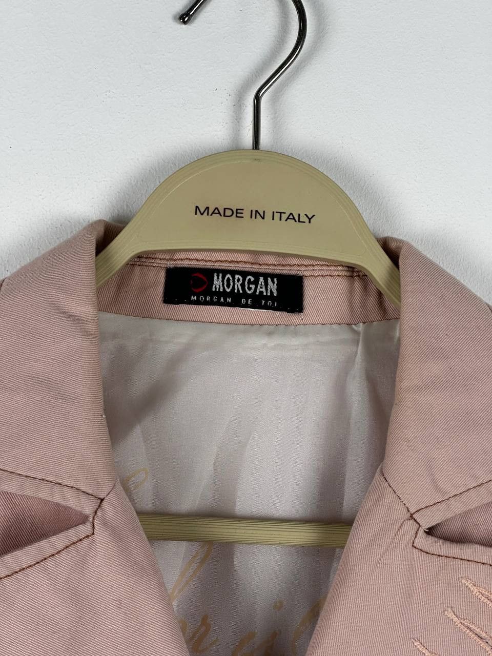 Morgan Homme × Vintage Morgan de Toi Avant Garde Y2K Pink Blazer Jacket Size S / US 4 / IT 40 - 4 Thumbnail