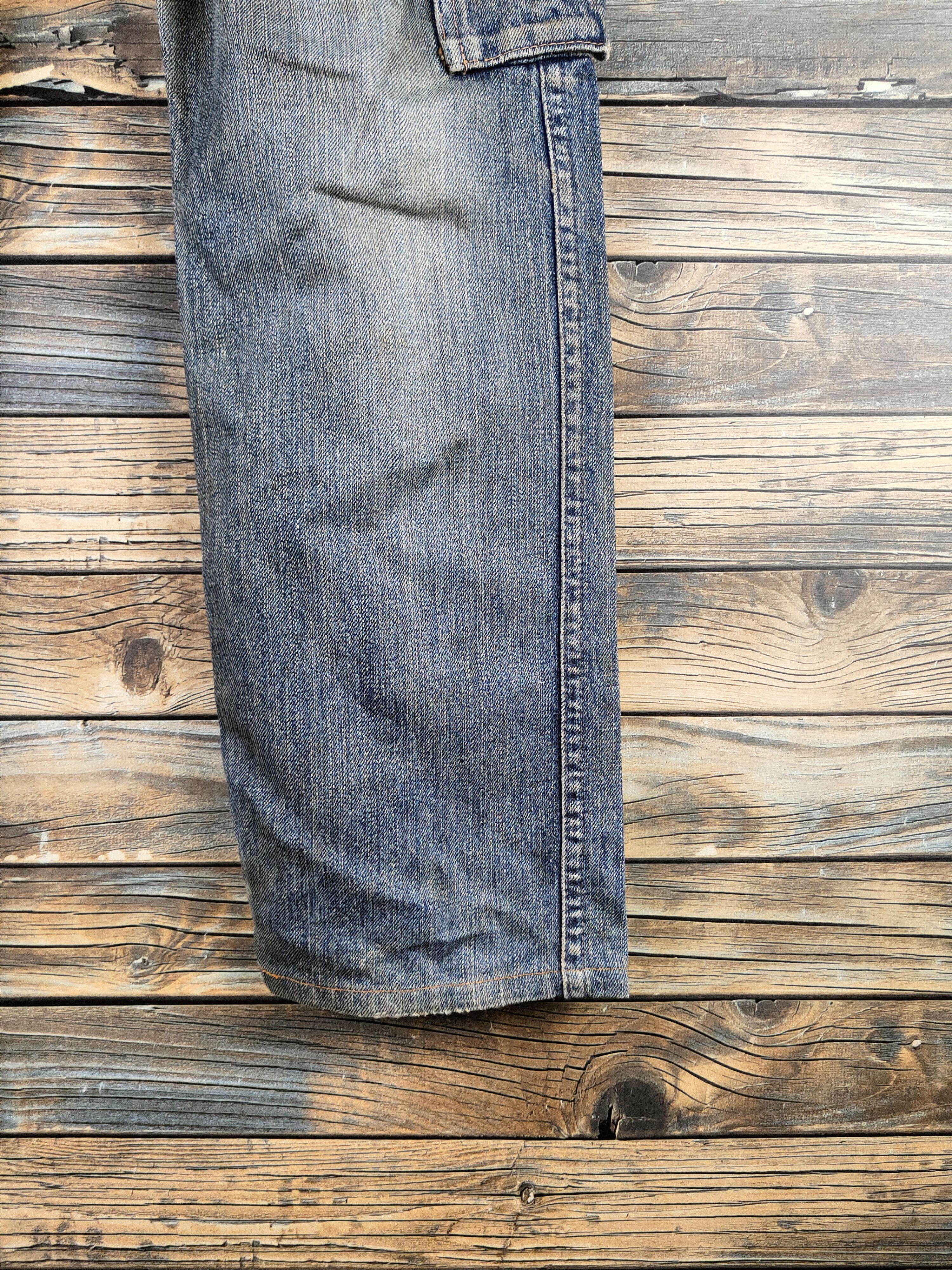 Johnbull DL Johnbull Blue Distressed Ripped Jeans #46-896 Size US 33 - 6 Thumbnail