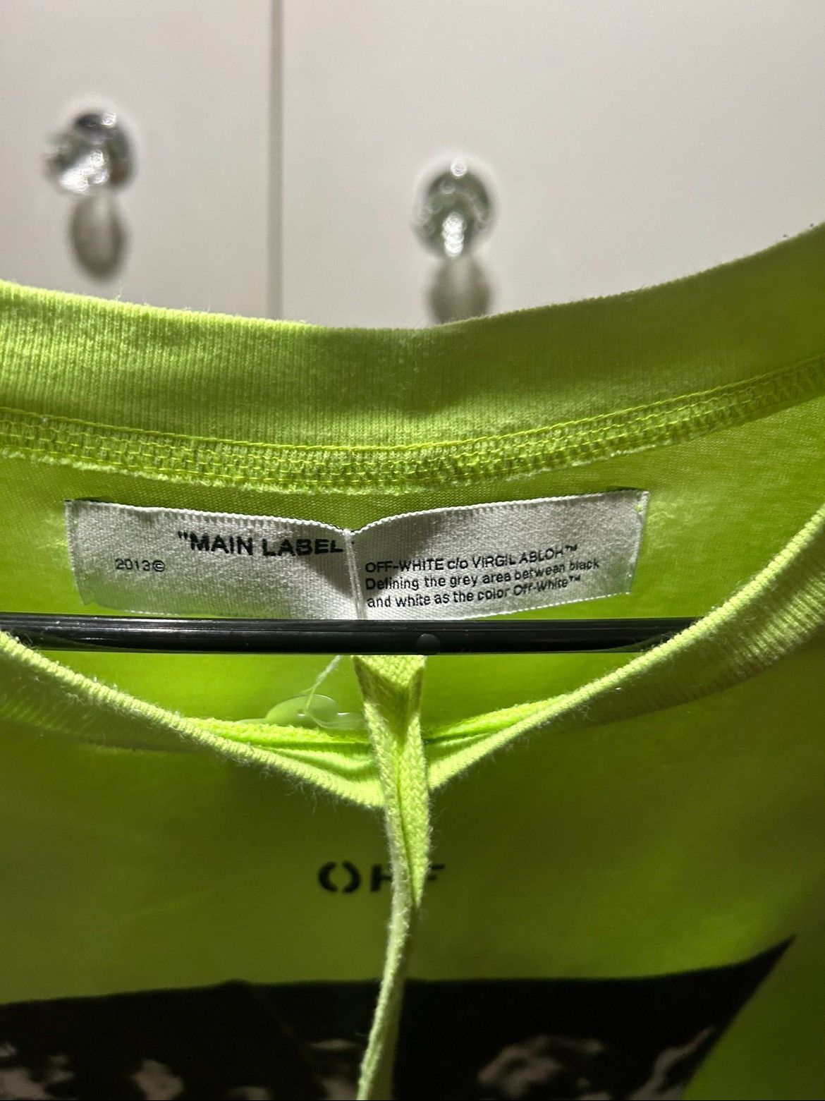 Off-White Off white Tshirt Size Medium Green Size US M / EU 48-50 / 2 - 3 Thumbnail