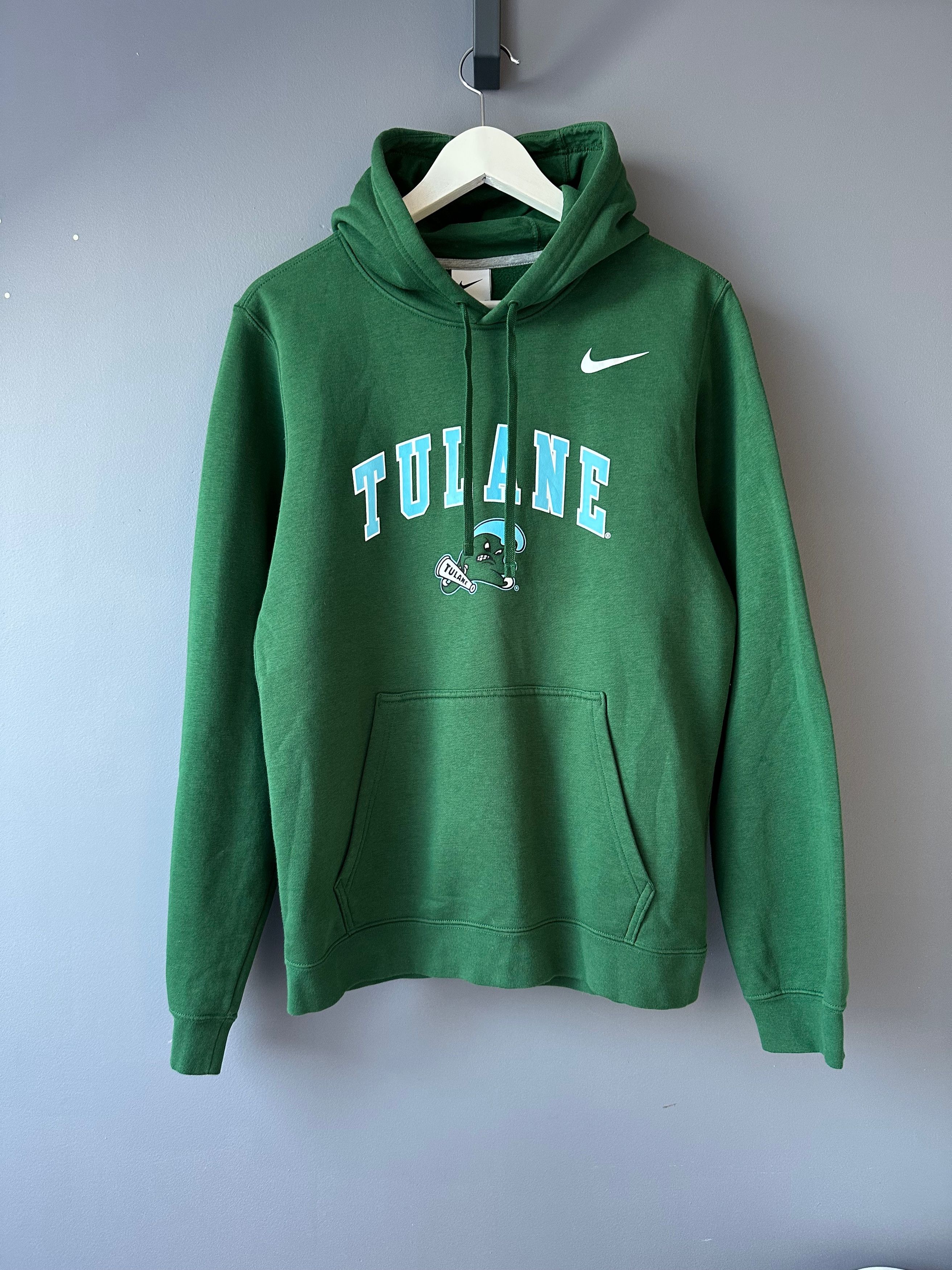 Nike Nike Tulane Green Wave Club Fleece Baseball Pullover Hoodie Size US S / EU 44-46 / 1 - 1 Thumbnail