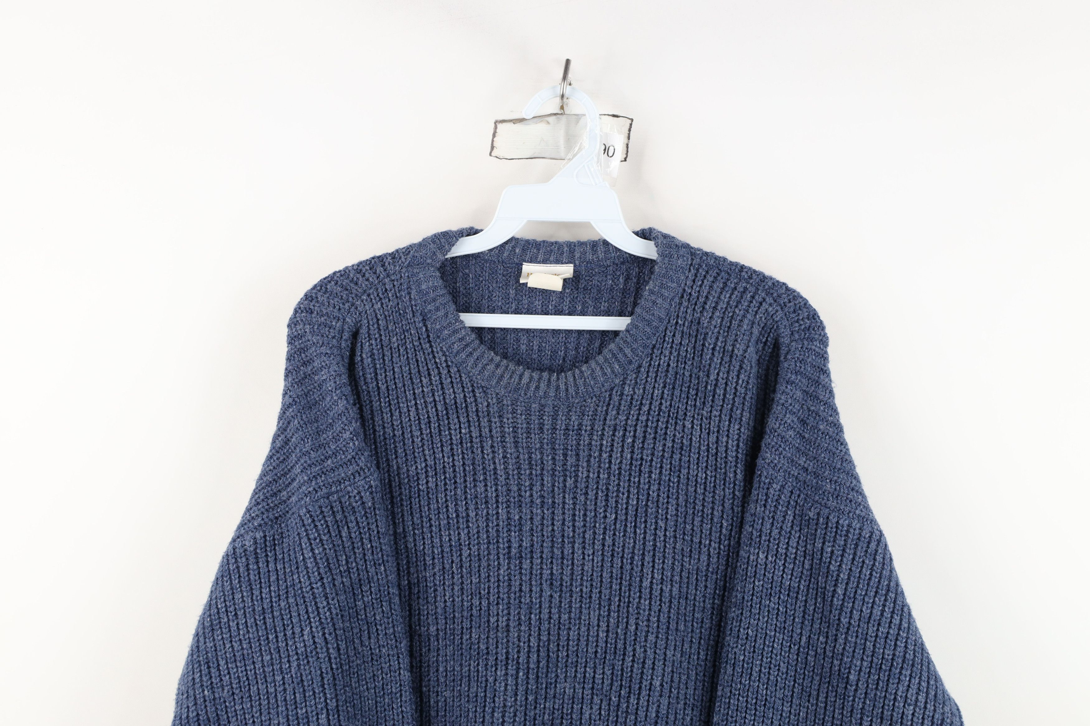 Vintage Vintage 90s Streetwear Blank Chunky Ribbed Knit Sweater USA Size US S / EU 44-46 / 1 - 2 Thumbnail