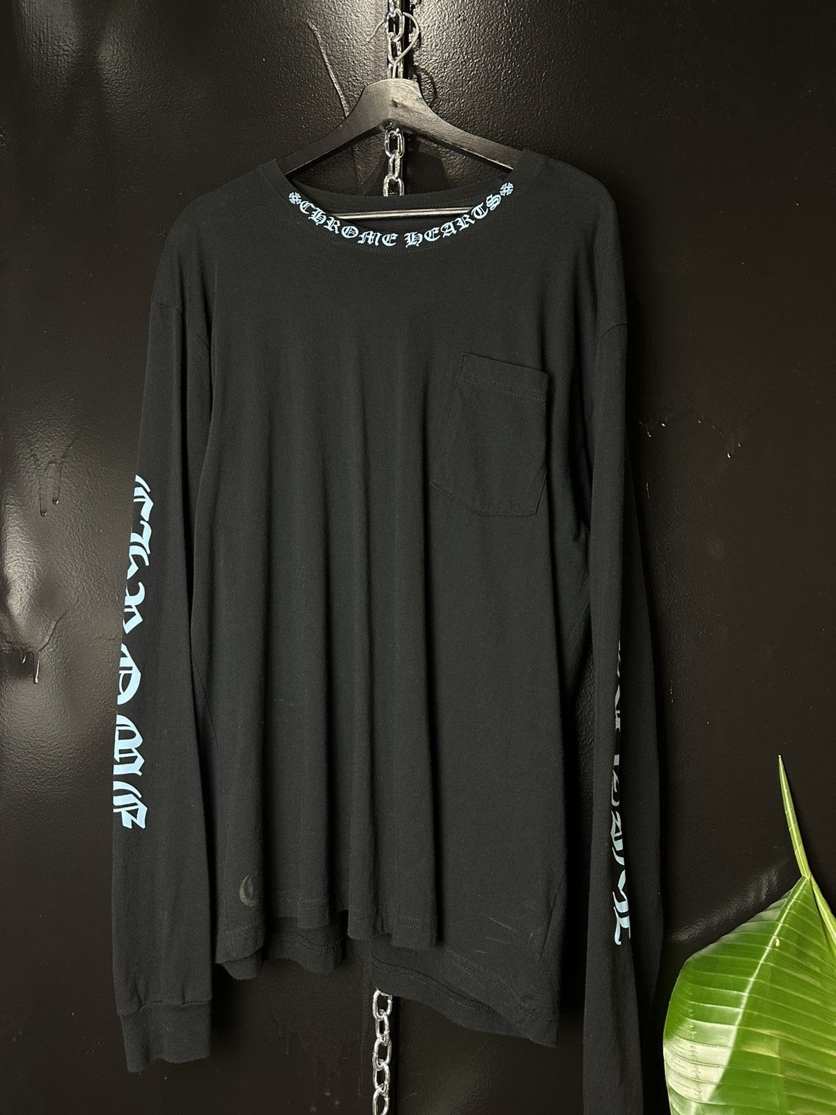 Chrome Hearts Chrome Hearts Neck Script Logo Long Sleeve Tee Size US XL / EU 56 / 4 - 1 Thumbnail