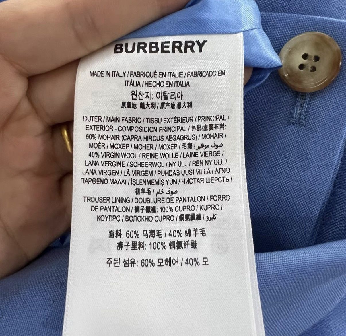 Burberry Burberry Light Blue Trousers J41 Size 24" / US 00 / IT 34 - 5 Thumbnail