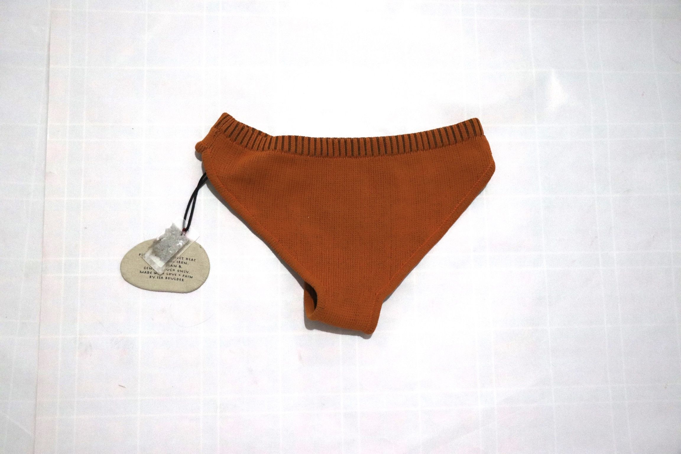 ISA BOULDER Isa Boulder Orange Knit Leggings and Briefs Set Size 27" / US 4 / IT 40 - 6 Thumbnail